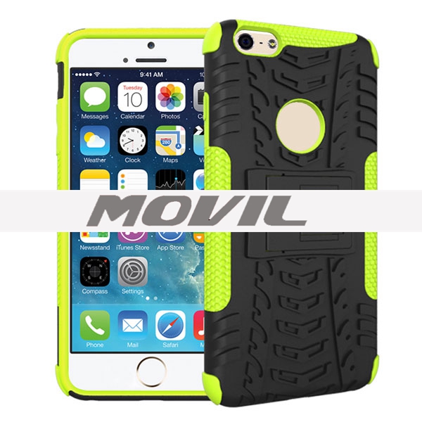 NP-1902 2 en 1 funda para iPhone 6 plus con soporte-4